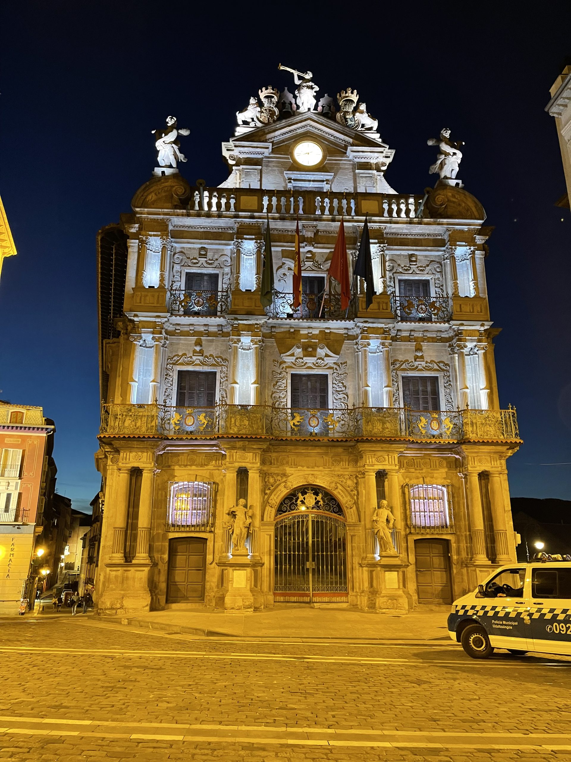 Credo sia il municipio di Pamplona