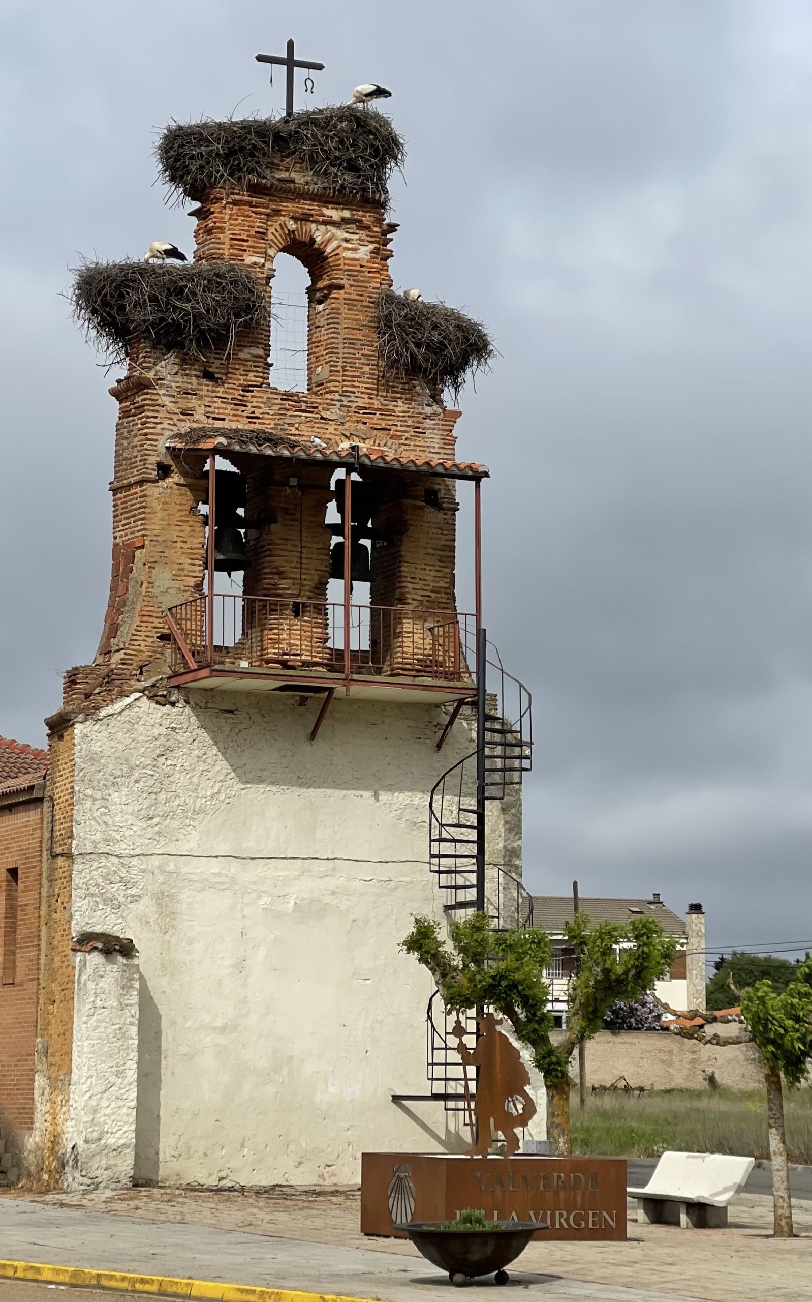 Altre cicogne. In Spagna la natalità deve essere altissima.