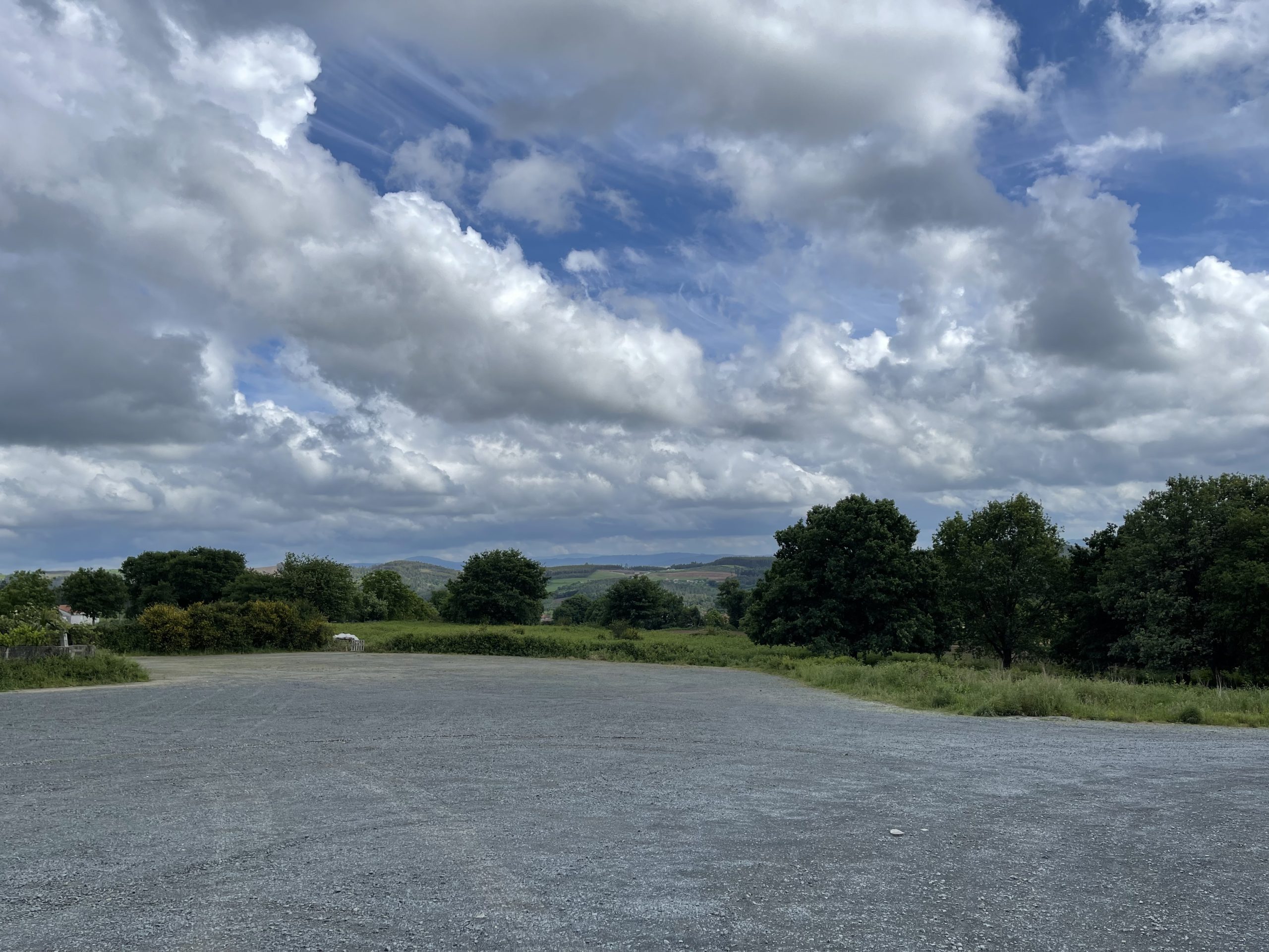 Paesaggio da un parcheggio di Marzia