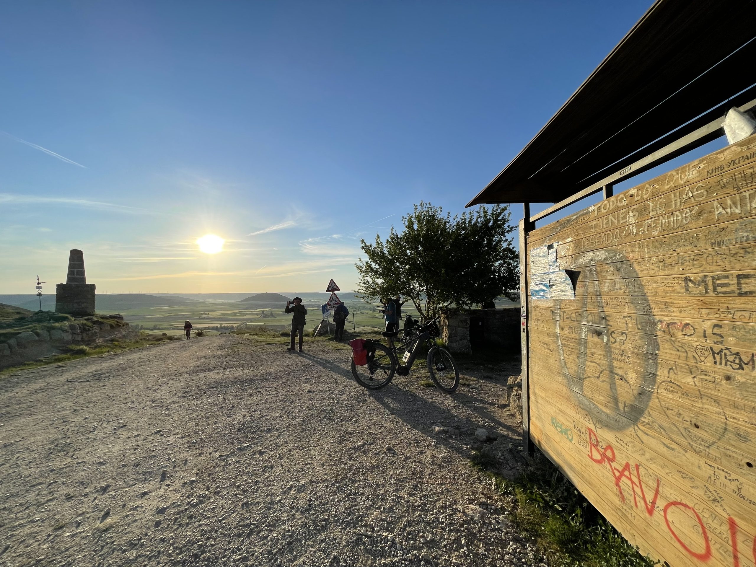 Un posto per prendere fiato in cima alla salita